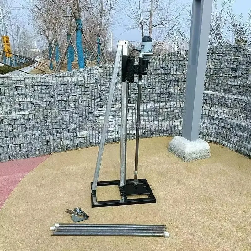 Mini Manual Rotary Boring Machine Small 60m Depth Water Well Drilling Rig Equipment for Construction