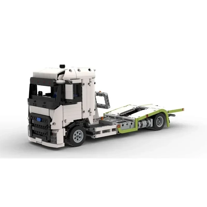 MOC-71551 Camion da trasporto di tipo esteso con gruppo piastra di trascinamento modello di blocco 2028 pezzi regalo di compleanno per bambini adulti