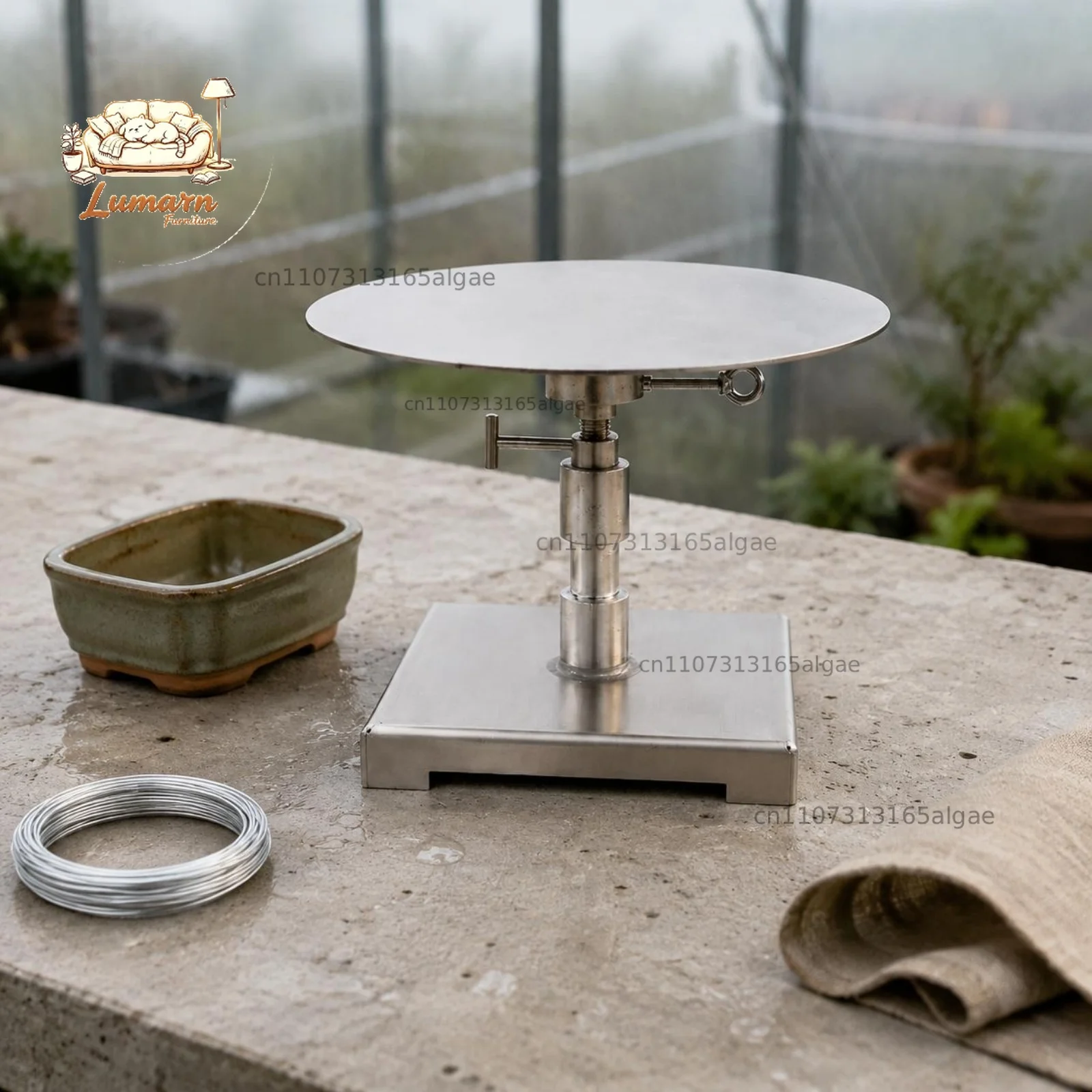 Bonsai Shaping Turntable Professional Use Plant Turntable Swivel Platform Stable Base Garden Tool Effortless Rotating for Studio