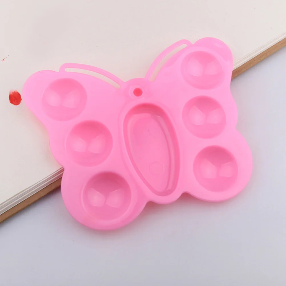 

12Pcs Butterfly Shape Plastic Paint Palette Tray for Acrylic Watercolor Oil Painting Portable Lightweight Practical