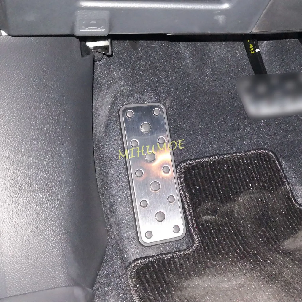 Stainless Steel Foot Rest Footrest Dead Pedal Cover For Subaru Forester Impreza XV Crosstrek Outback Legacy Ascent