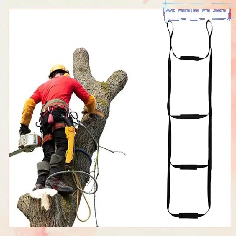 

Portable Tree Climbing Aider With Anti-Skidding Steps For Rock Caving Canyoning Rope Lader-A73I