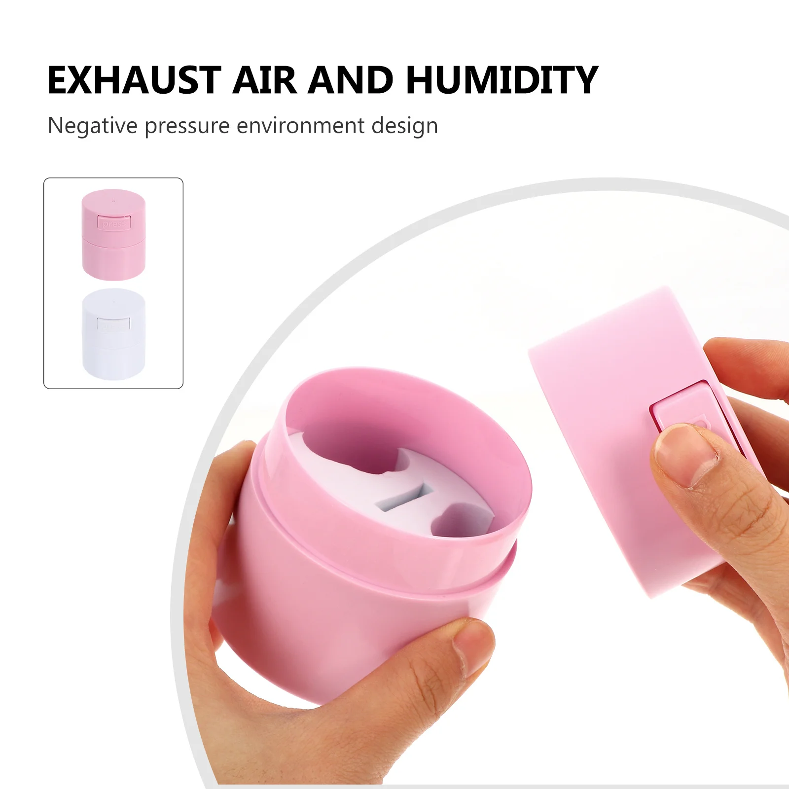 2 قطعة صندوق تخزين غراء الرموش من البلاستيك الممتاز المقاوم للماء للحفاظ على المدى الطويل، تمديد محمول بسعة كبيرة #1