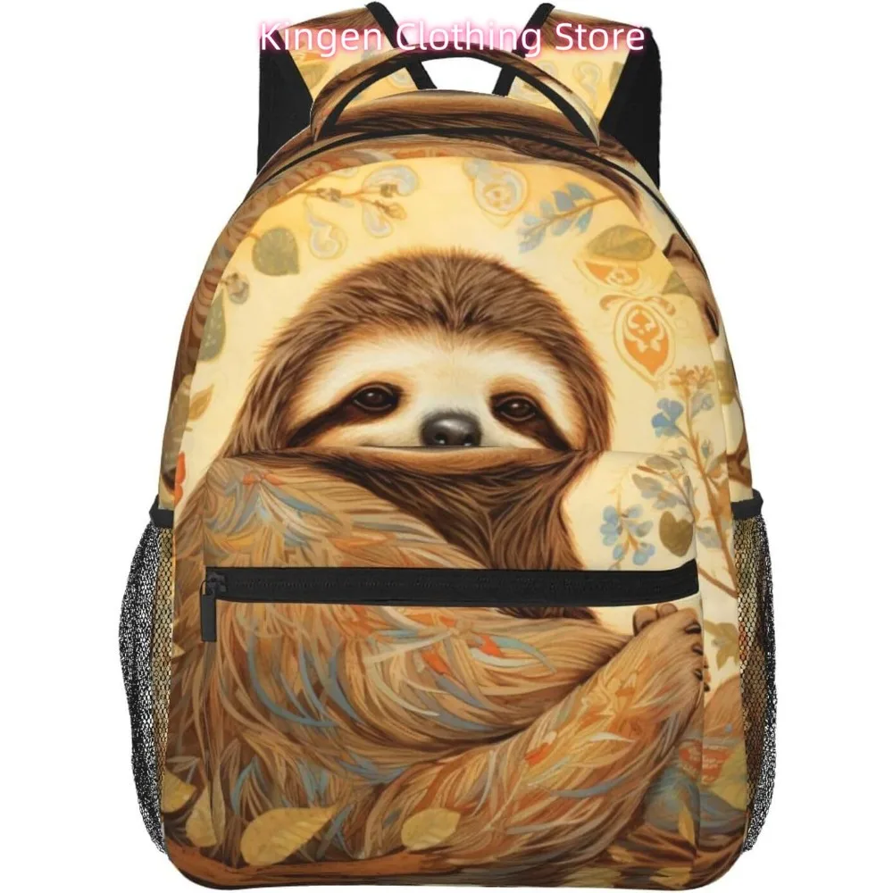 

laptop bag back to school Cute Sloths Lightweight Laptop Backpack Lightweight Multipurpose Travel Casual Daypack Unisex College