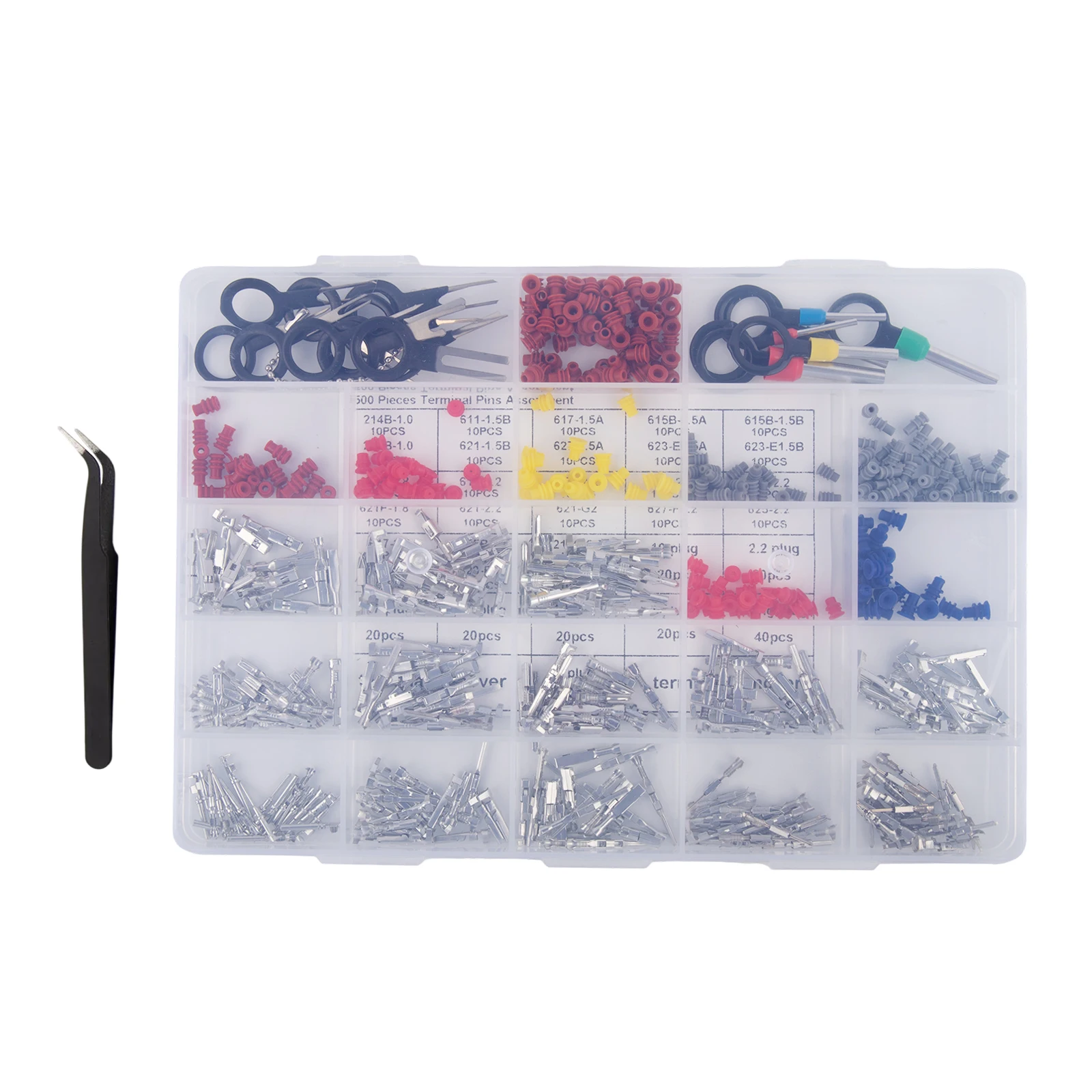 2.8mm Electrical Connector Connector Pins Kit For Automotive Use Connector Long-Lasting Performance Tin-Plated Copper Material