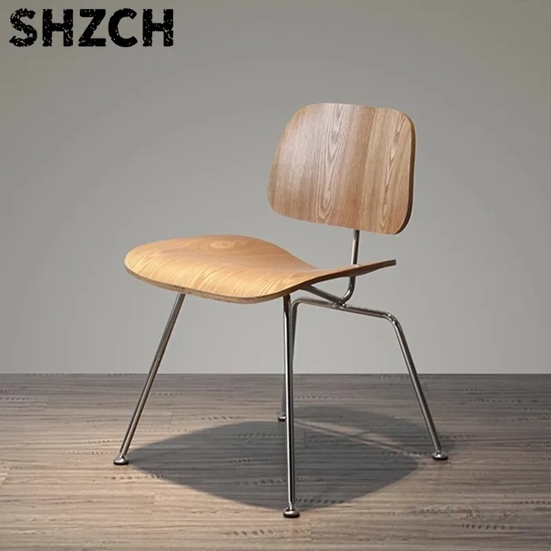 Mittelalterliche Esszimmerstühle aus Massivholz, Wabi-Sabi Stühle für Haushalt, Café und Freizeit, Meuble De Cuisine