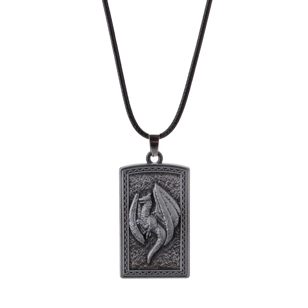 Vintage Elden Ranni Drachen Talisman Anhänger Halskette für Männer Frauen Starga zer Prothese Erbstück Halsketten Fans Cosplay Schmuck