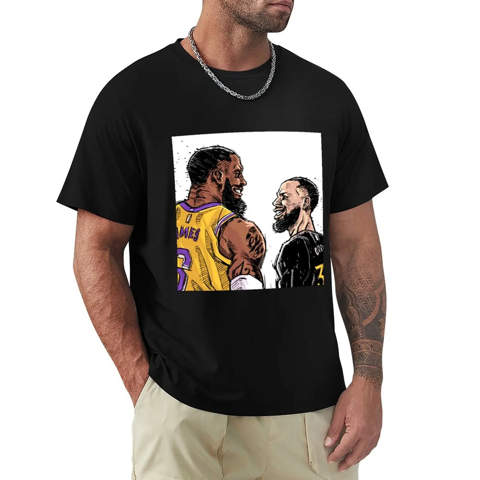 

Chef vs King T-Shirt quick drying Blouse graphic t shirt vintage men workout shirt