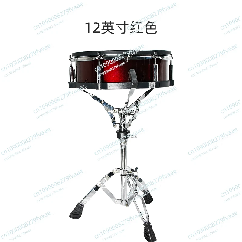 Tambor eletrônico independente de 12 polegadas, caixa de madeira de malha com suporte
