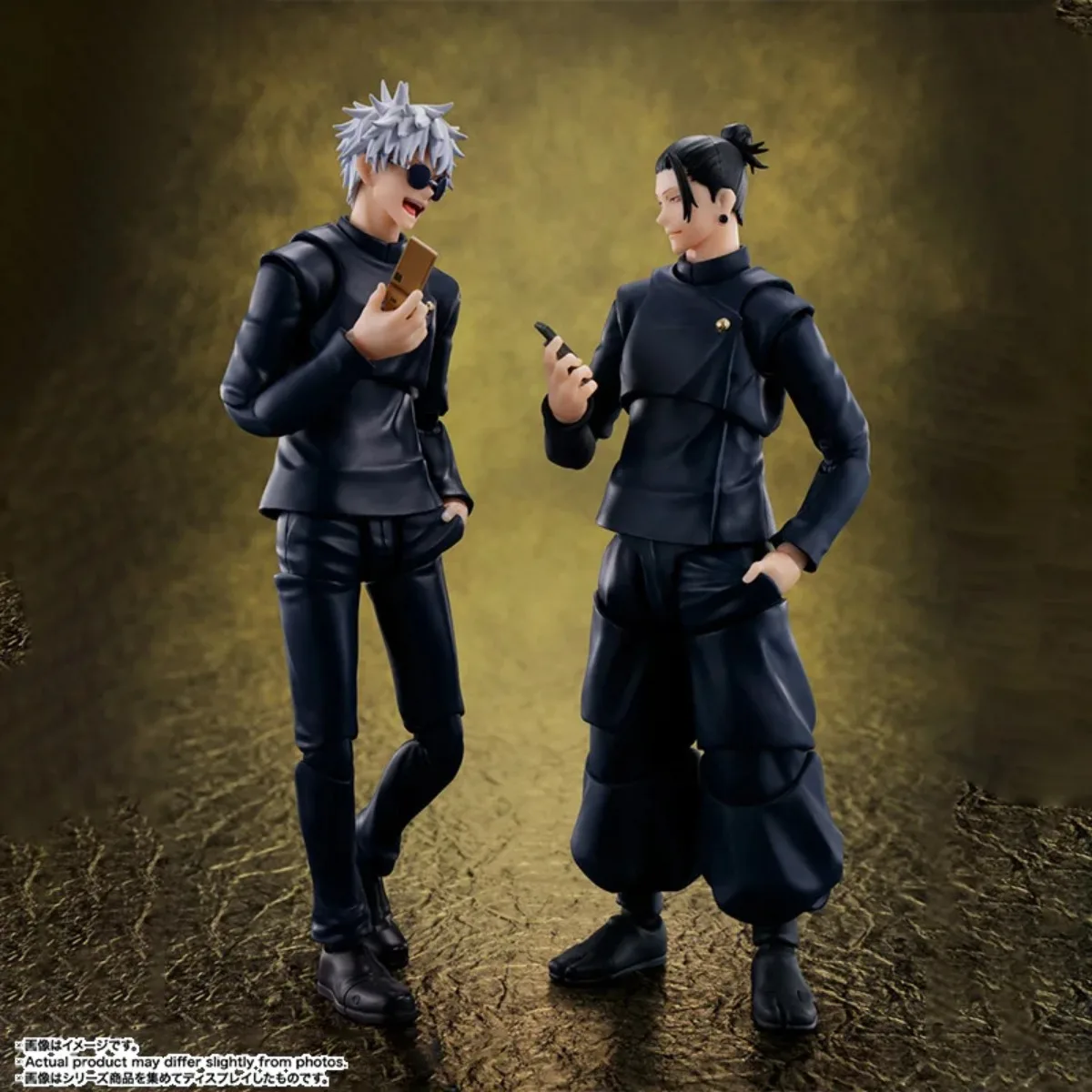 정품 반다이 오리지널 주술회전 모델 키트 SHF 애니메이션 피규어 고죠 사토루/게토 스구루 액션 모델 크리스마스 장난감 선물