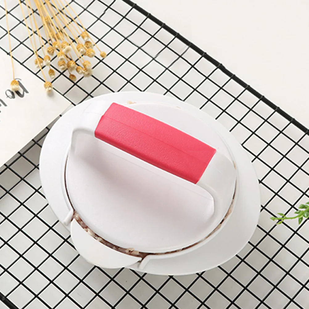 

Burger Press Round Meat Mold Maker Kitchen Tool For Beef Patty Shaping, Non-Slip Base Easy Clean Detachable Design