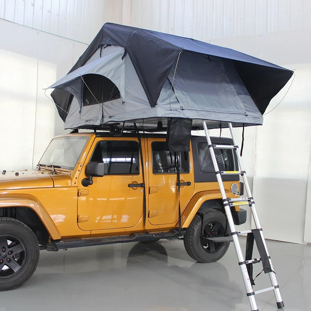 Outdoor 1-3 Person Polycotton Waterproof 4x4 Off-road Travelling Foldable Car Truck Camping Soft Shell Roof Top Tent