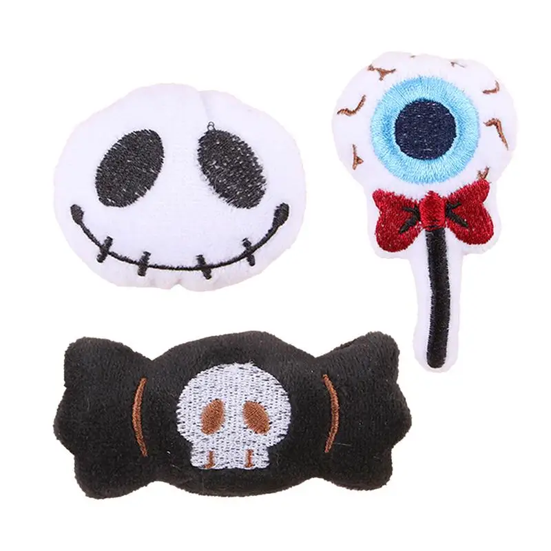 Halloween Toys For Cats Interactive Innovative Eyeball And Skull Design Indoor Cats Cute Plush & Funny Exercise Toys For Kitten