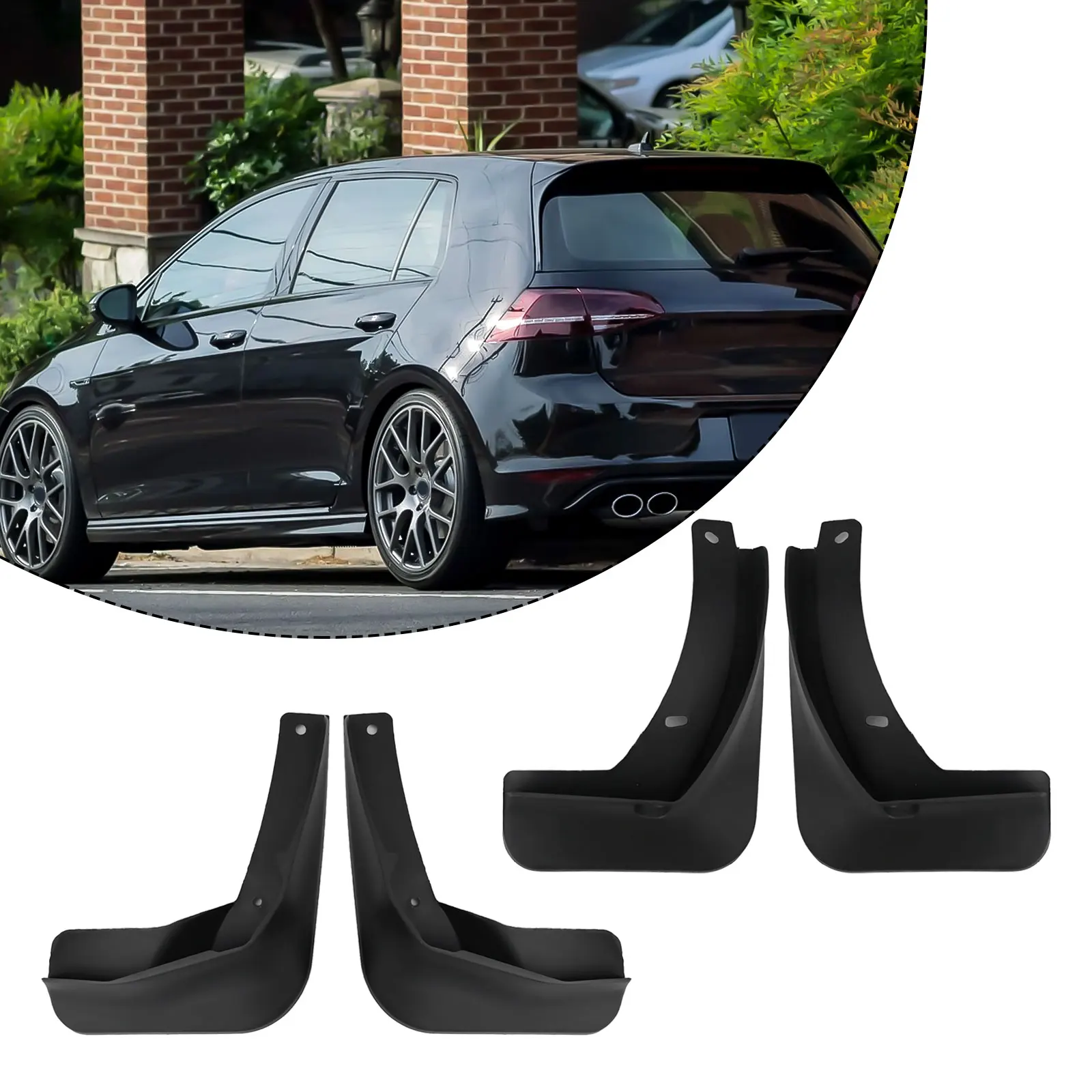 For Golf Mk7 GTD 2013-2019 Mud Guards GTD Hatchback Mud Flaps Dirt And Road Debris Protection Enhanced Protection