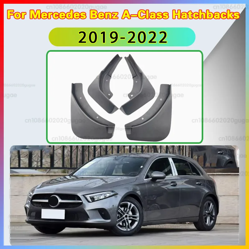 4x for Mercedes Benz A-Class W177 2019-2022 Hatchbacks Mudguards Mudflaps Fender Mud Flap Splash Mud Guards Accessories