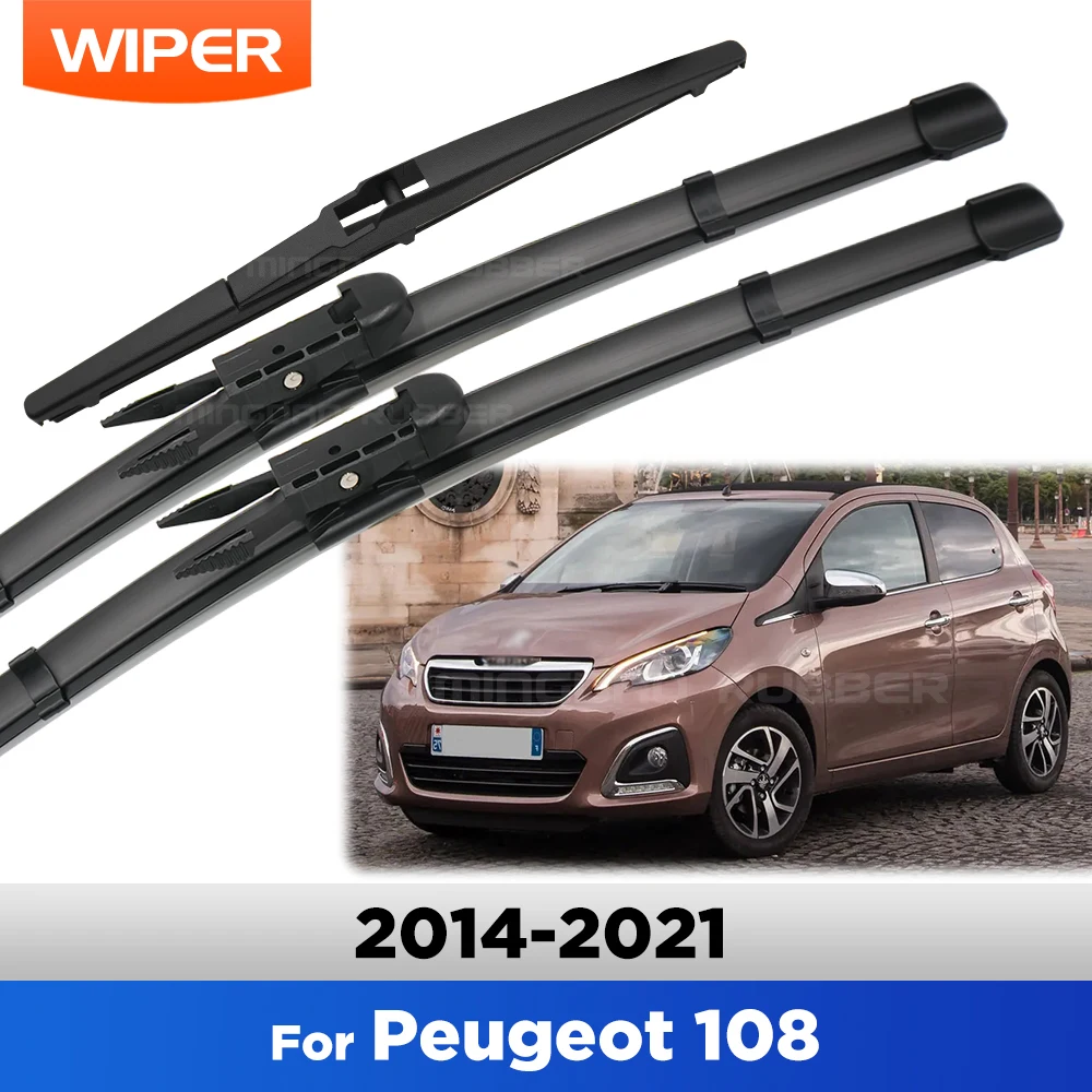 

Для Peugeot 108 Citroen C1 Toyota Aygo 2 2014-2021 стеклоочиститель передние и задние щетки стеклоочистителя лобовое стекло щетки 26 "26" 12"