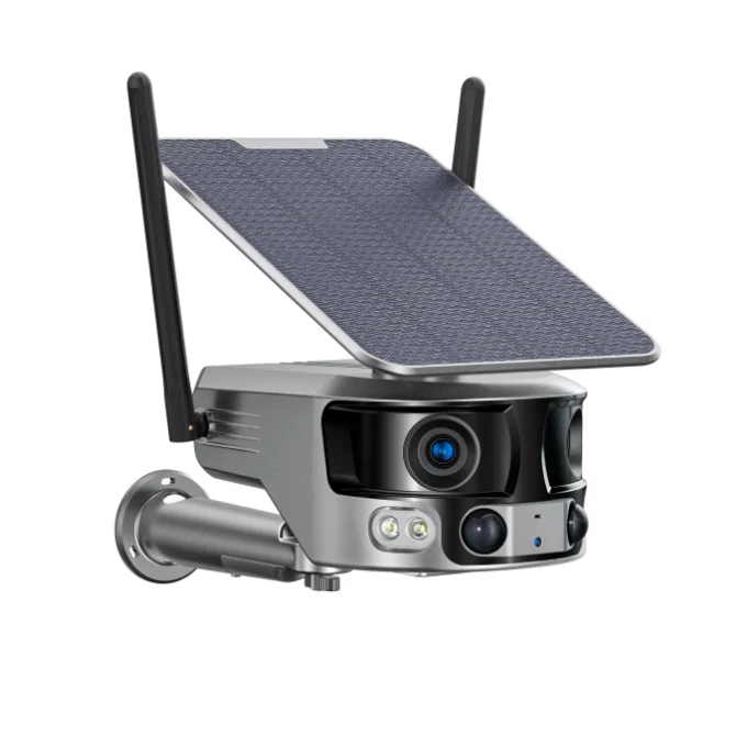 أحدث كاميرا مراقبة خارجية تعمل بالطاقة الشمسية 4k 8mp Wifi 4g قابلة لإعادة الشحن تعمل بالطاقة الشمسية كاميرا خارجية تعمل بالطاقة الشمسية 4k