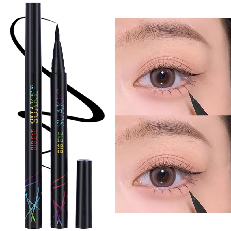 Penna per Eyeliner liquido ad asciugatura rapida duratura impermeabile non Bloom Smooth Matte Black Eye Liner matita per ciglia inferiore trucco per gli occhi cosmetico