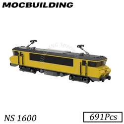 NS 1600 Train Locomotive Railway Accessoires Model Display MOC Building Blocks Bricks Construction Toys Gifts Christmas