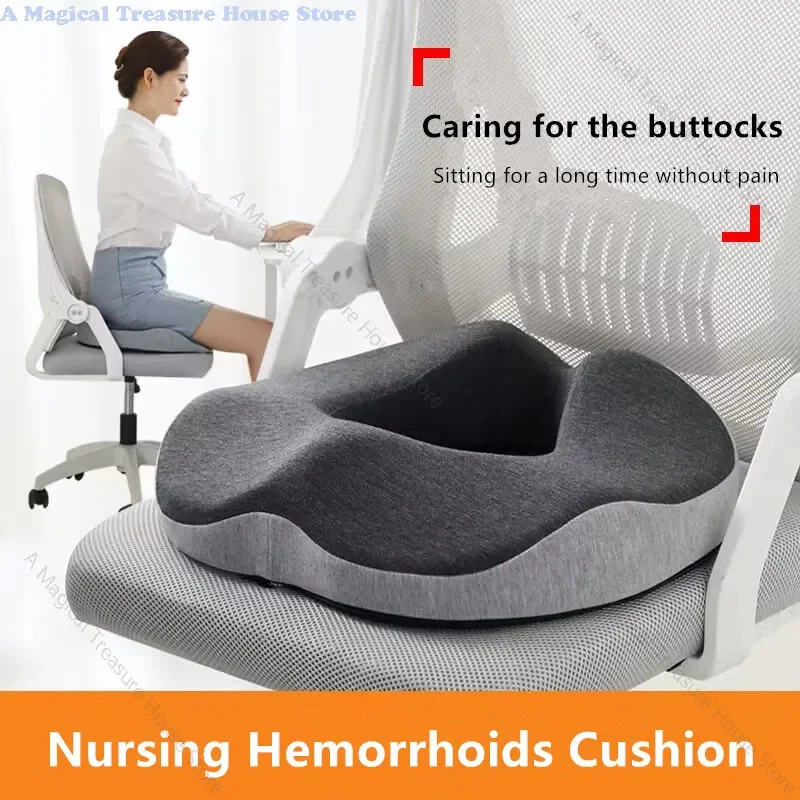 Hemorrhoid Mat Health Care Seat Cushion Sciatica Tailbone Bed Sores Donuts Shape Sitting Pain Relief Travel Office Memory Foam