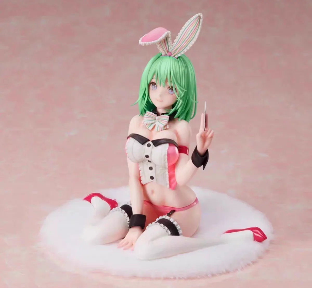 

In Stock Original UnionCreative DSmile Pink Rabbit Girl Animation Character Model Toy Collection Festival Gifts