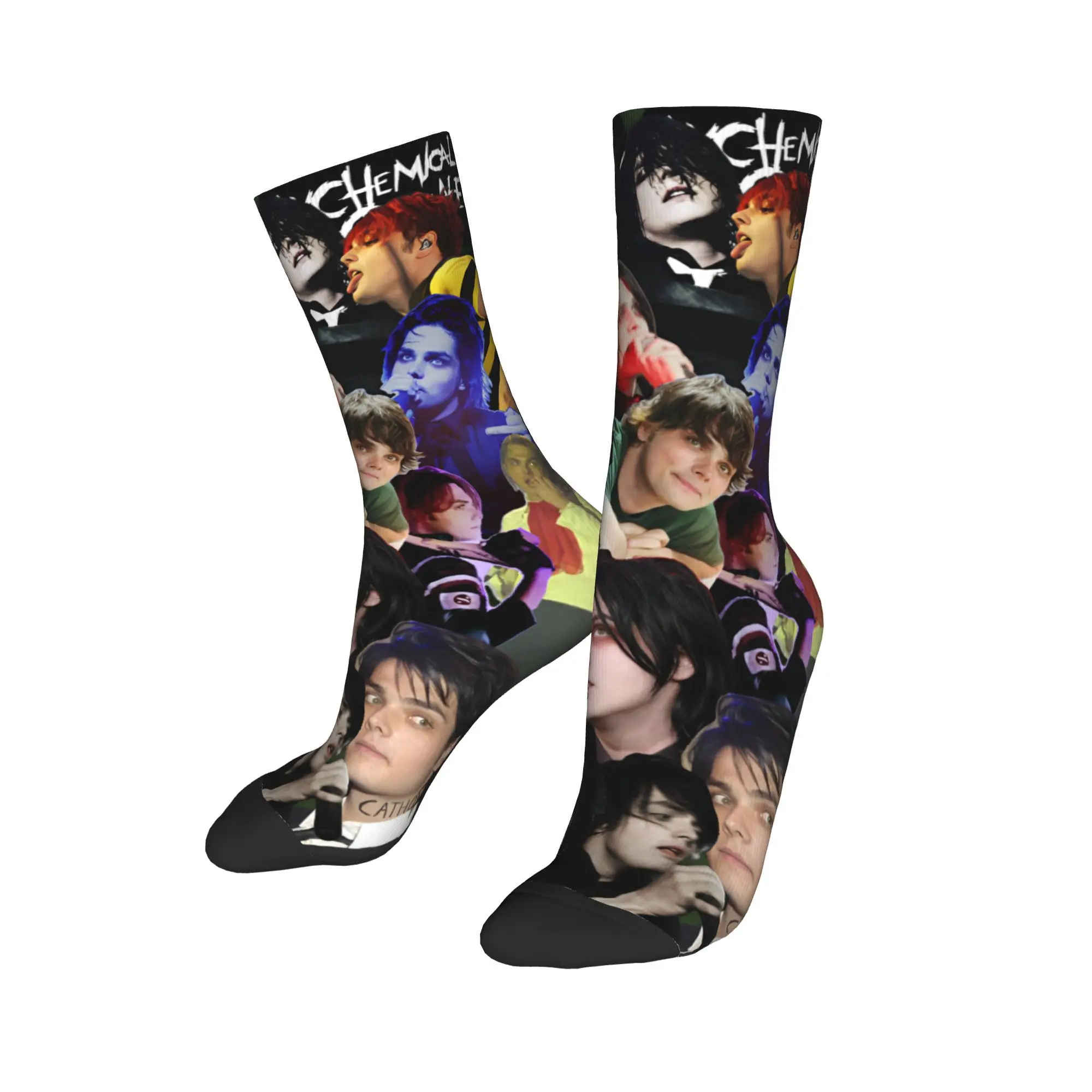 Gerard Way My Chemical Romance Printing Socks Product for Casual Wear Cozy  Crew Socks