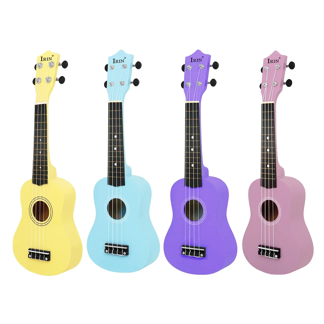 IRIN Colorful Ukulele 21-inch Basswood Ukulele Beginner Practice Soprano Hawaiian Four String Guitar Stringed Instruments