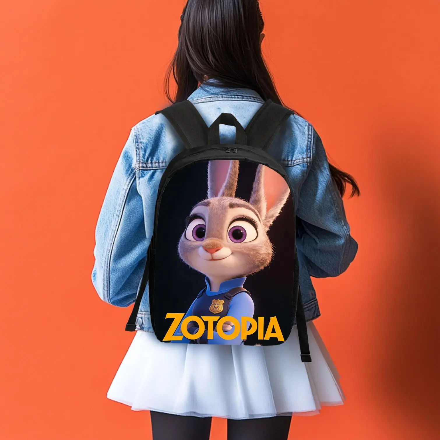 

Рюкзак Disney Office Zootopia Judy Hopps, 1 шт., повседневная сумка, большая вместимость, качественный подарок, персонализированное ежедневное использование