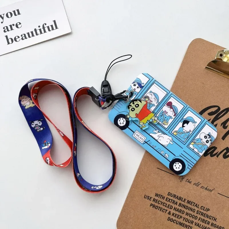 Crayon Boy Shin C-Chan Long Rope Ferrule Student Bus/ID/access Control/campus Card Halterneck Decoration Backpack Pendant Gifts