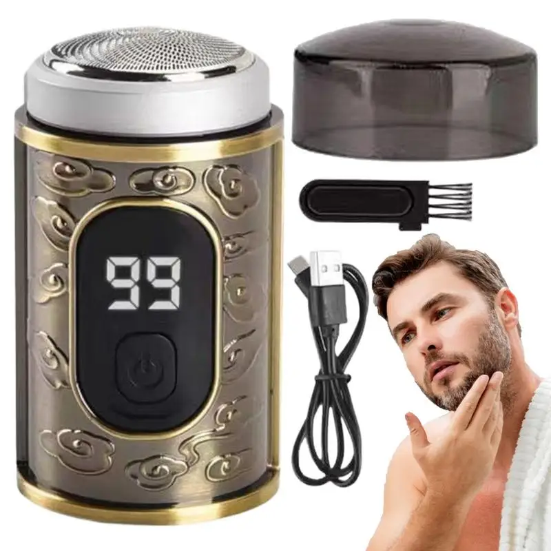 Portable Waterproof Men's Electric Shaver Hair Removal Shaver Hair Trimmer Beard Scraper Knife Men's Razors Wireless Shaver