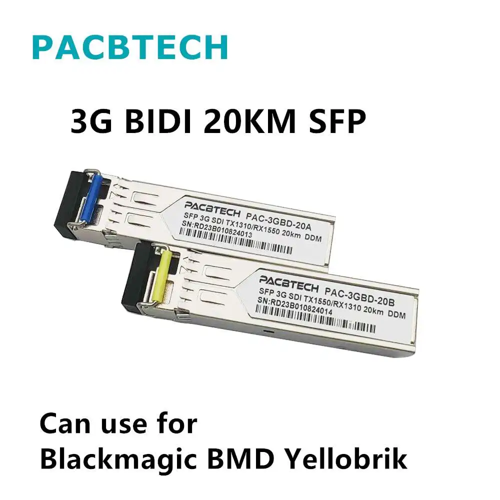 

3G SDI sfp модуль BIDI VIDEO SFP с SDI 20 км, SM LC коннектор 1310 нм двойной/одноволоконный трансивер