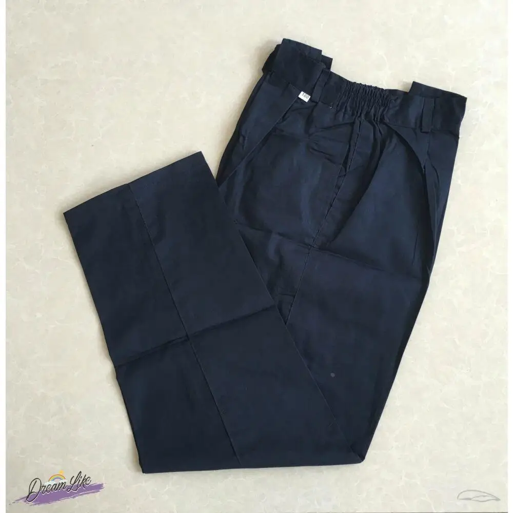 Loose Fit Men's Summer Casual Pants Extra Large Size Thin Straight Leg Cotton Silk Workwear Trousers Comfortable Straight Cut