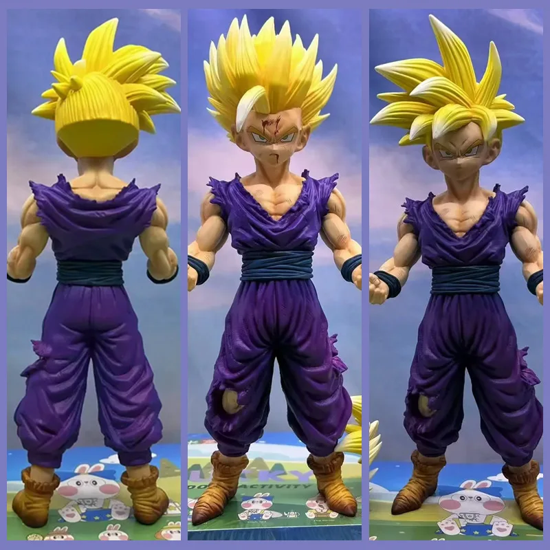 

Anime Dragon Ball Figure Two Heads Son Gohan Action Figurine Super Saiyan 2 Cell Game Children Toy Decoartion Son Goku Gift