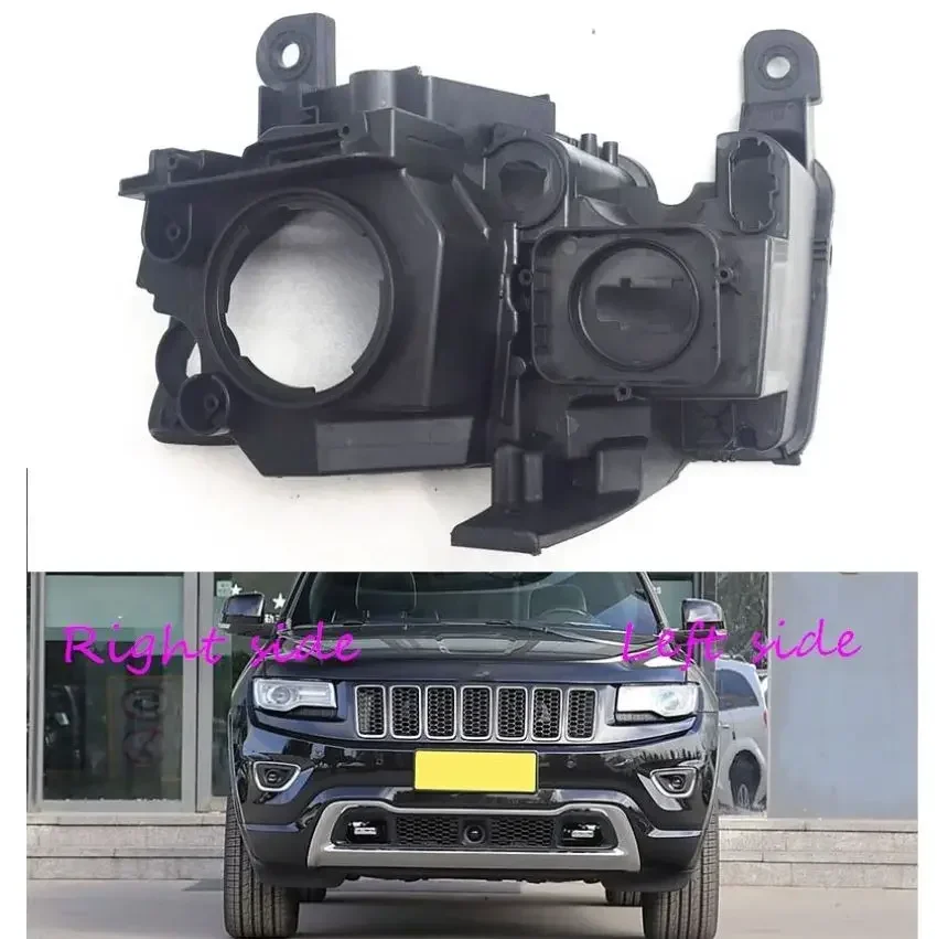 

Headlight Base For Jeep Grand Cherokee 2014 2015 2016 -- 2019 Headlamp House Car Rear Base Front Auto Headlight Back House