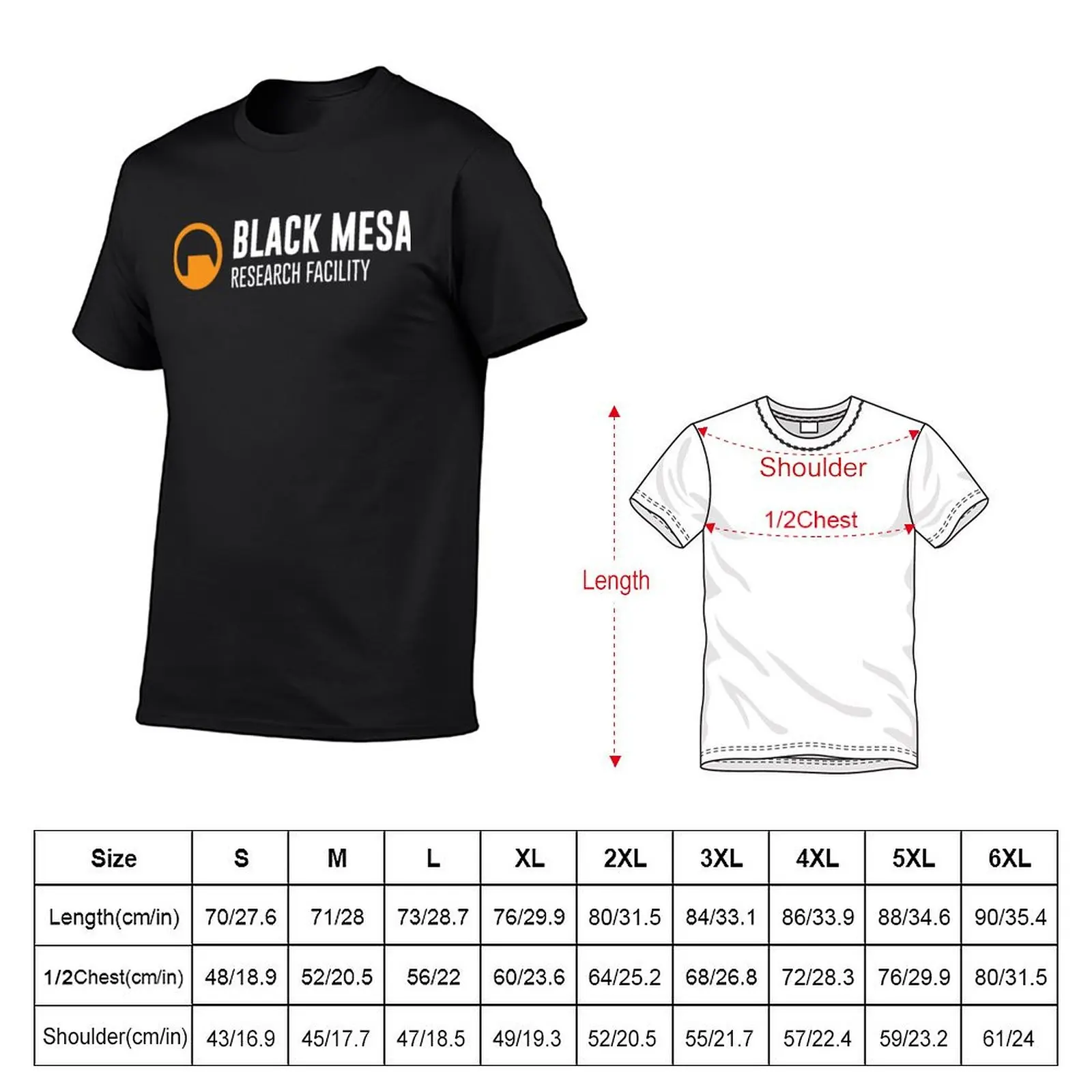 Black Mesa Research Facility Classic T-Shirt summer clothes hippie clothes Men's t-shirts