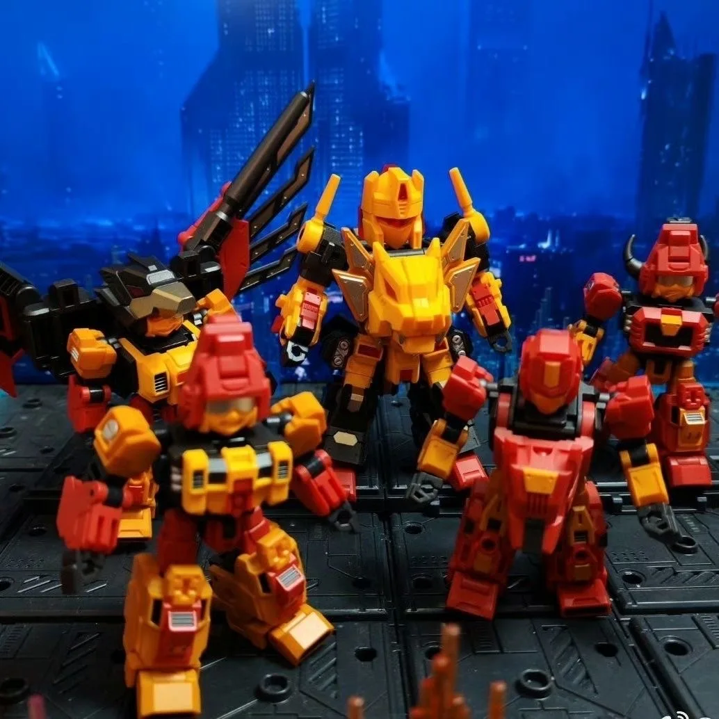 

Transformation Toys Steel Head JGM-SKP01 Predaking MINI 5 in 1 Combiner Form 17CM Action Figures Toy Gift Collection