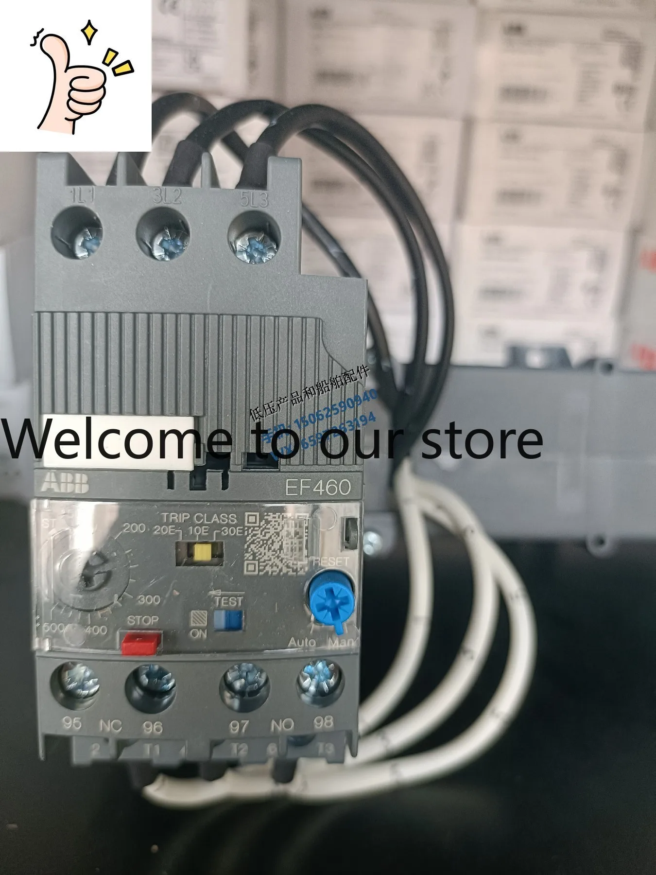 New Original ABB EF Electronic Overload Relay EF460-500A Current Range 460-500A