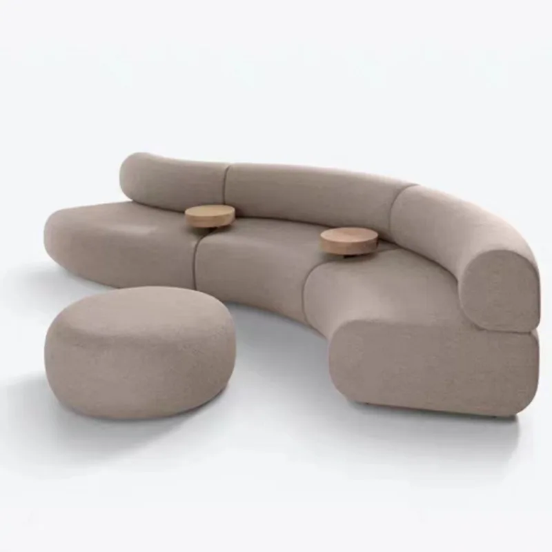 

special-shaped sofa Modern minimalist creative designer special-shaped curved circular combination multi-person sofa