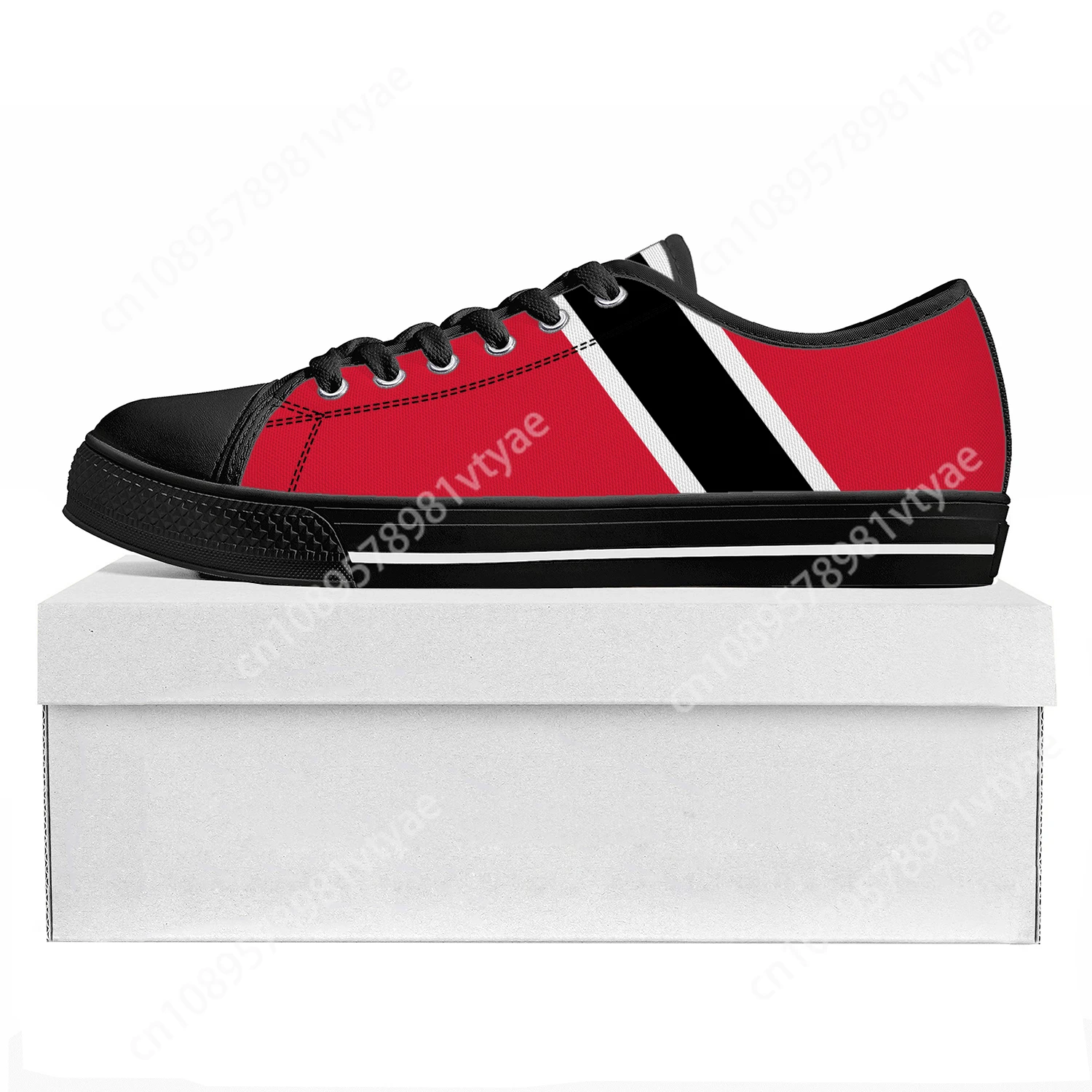 Trinidad and Tobago Flag Low Top High Quality Sneakers Mens Womens Teenager Canvas Sneaker Prode Casual Couple Shoes Custom Shoe