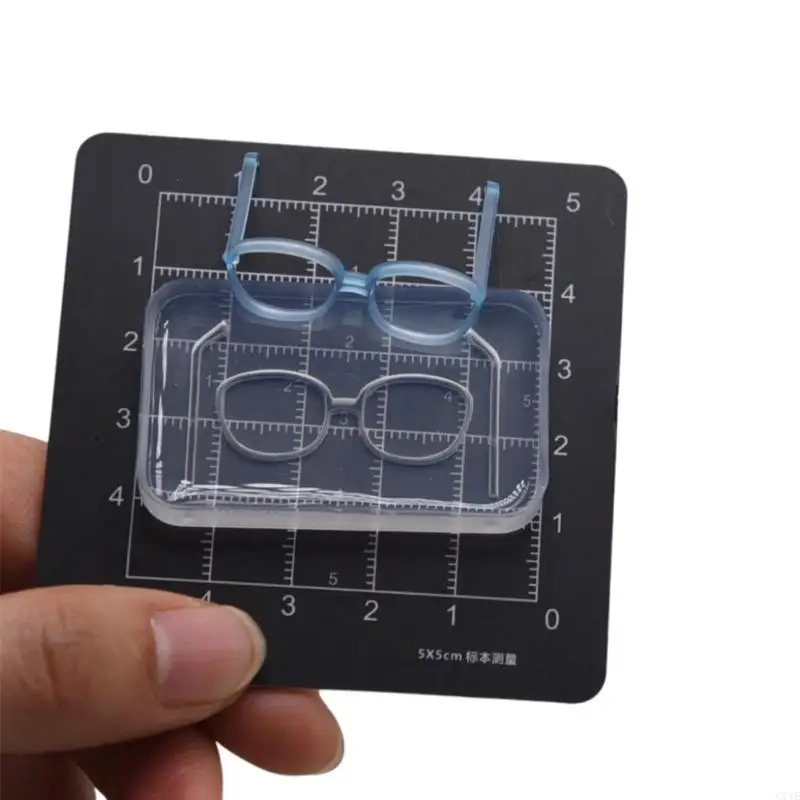  Professional 5Cm Doll Face Mold Set With Detachable Glasses Templates For Handmade Figurine Accessories