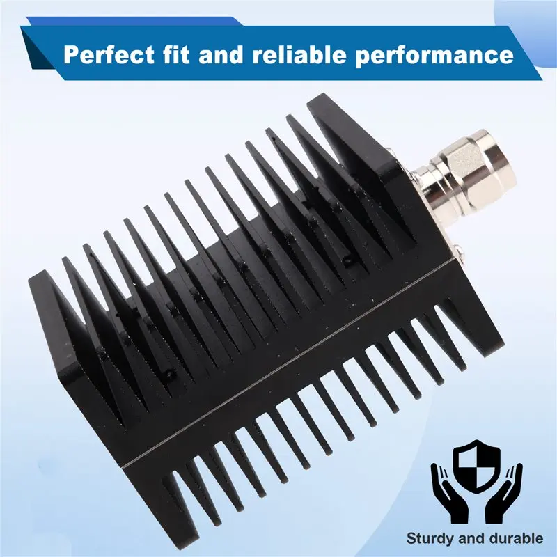 ABSS-High Power 100W DC-4GHZ RF Microwave Attenuator N Type Male Coaxial Load 50Ohm Terminal Plug 1/2 Connector