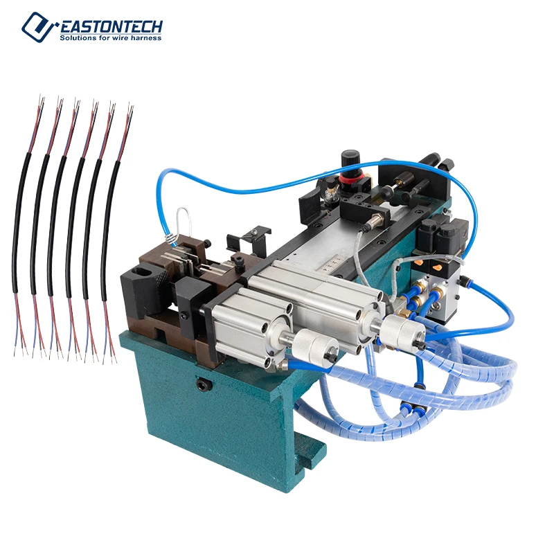 

EW-310H pneumatic sheathed wire cable inner and outer layer stripping machine