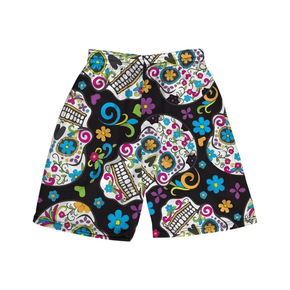 

Mens Loose Fit Seaside 3D Printed Shorts Daily