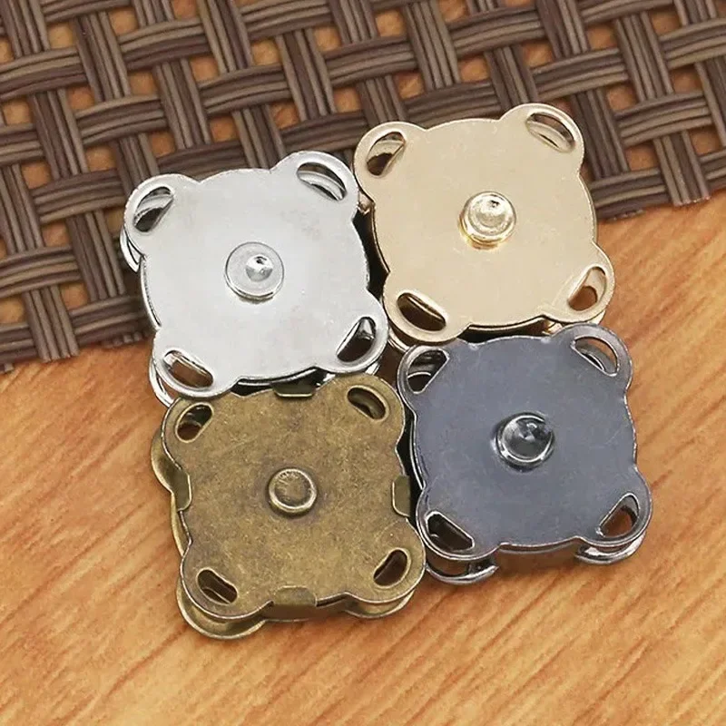 1/20 セット手作りバッグ磁気スナップボタン梅マグネット閉鎖バックル財布服ハンドバッグ財布 DIY アクセサリーツールジュエリー