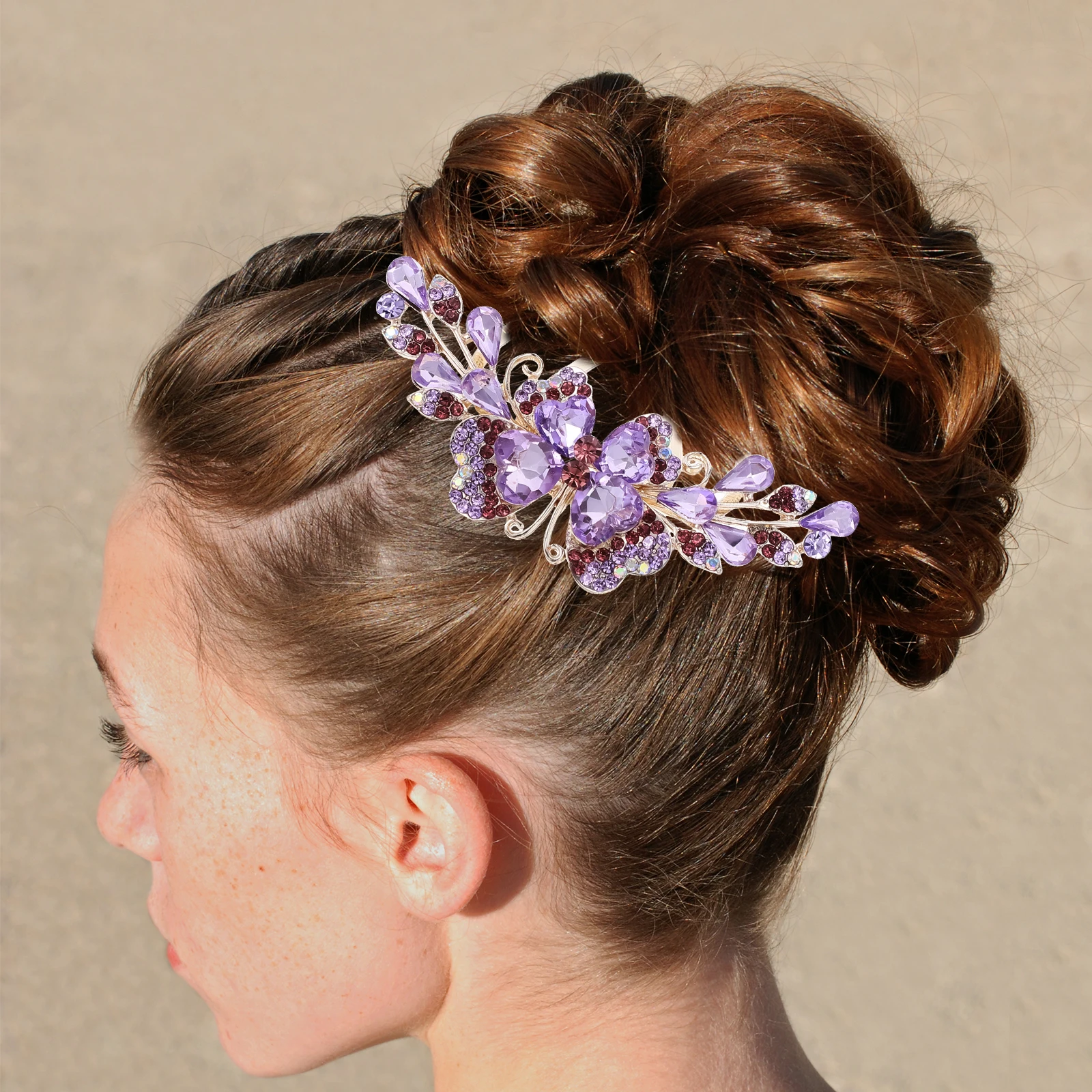 

Hair Side Comb Rhinestone Wedding Bride Hair Accessory Durable Compact Lightweight Clip for Parties Birthdays Girl Headpiece