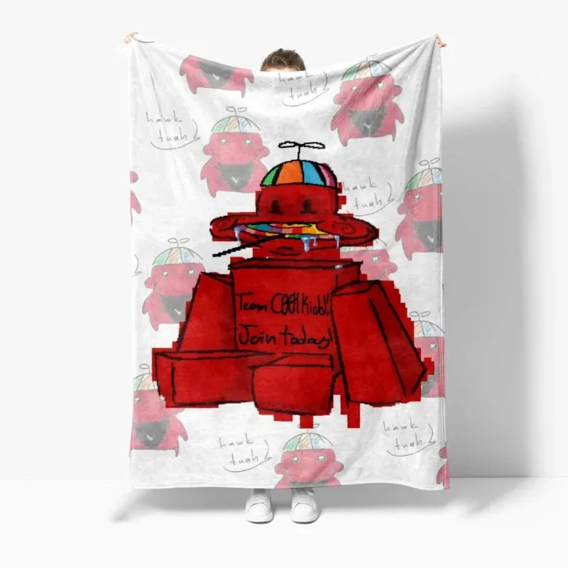 

Robloxs Soft Warm Sleeping Blanket Office Cover Blankets Double-sided Flannel Printed Blanket Air Conditioning Blankets