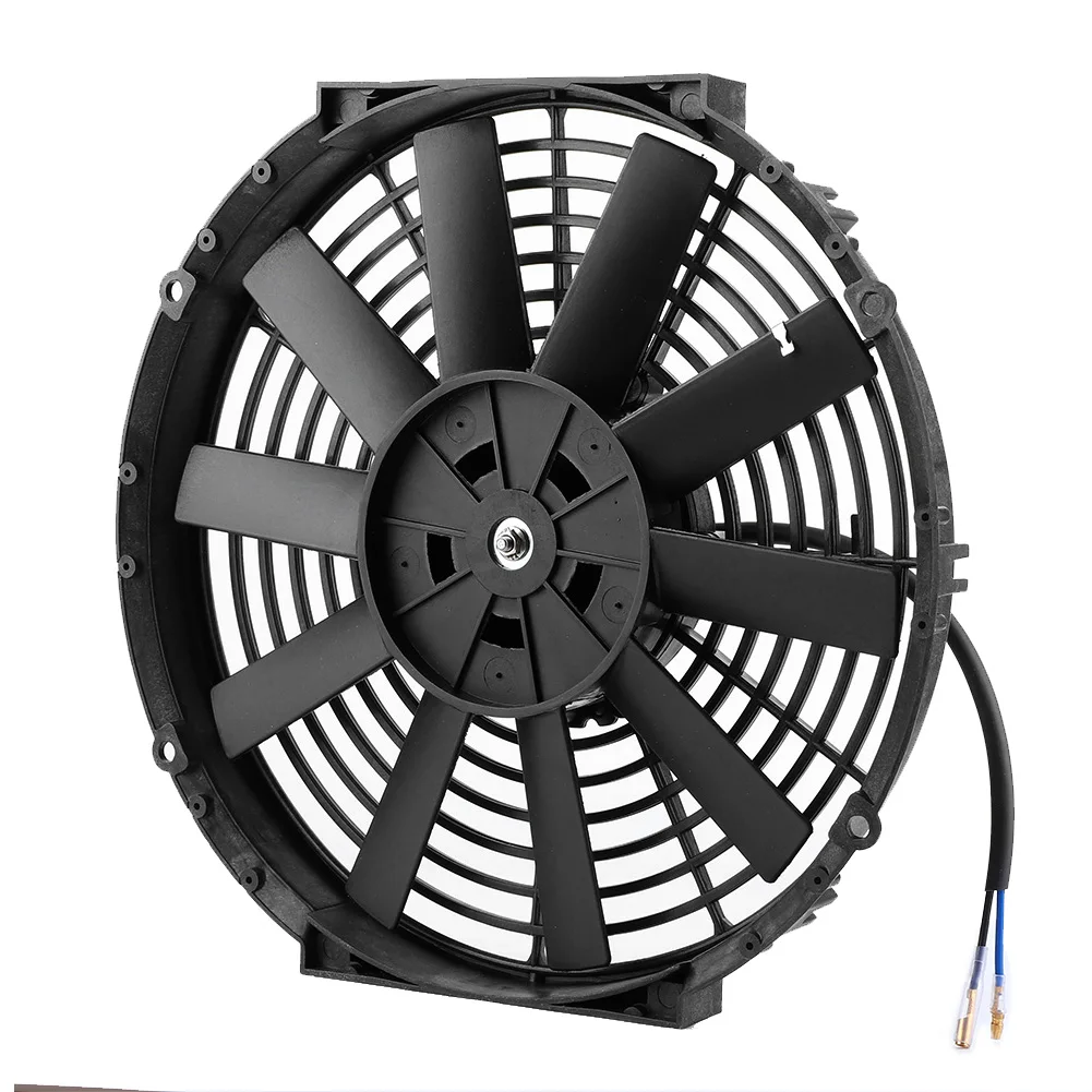 12in سحب/دفع مروحة مشعاع السيارة محرك خليج التبريد مع مجموعة تركيب أجزاء السيارات المعدلة