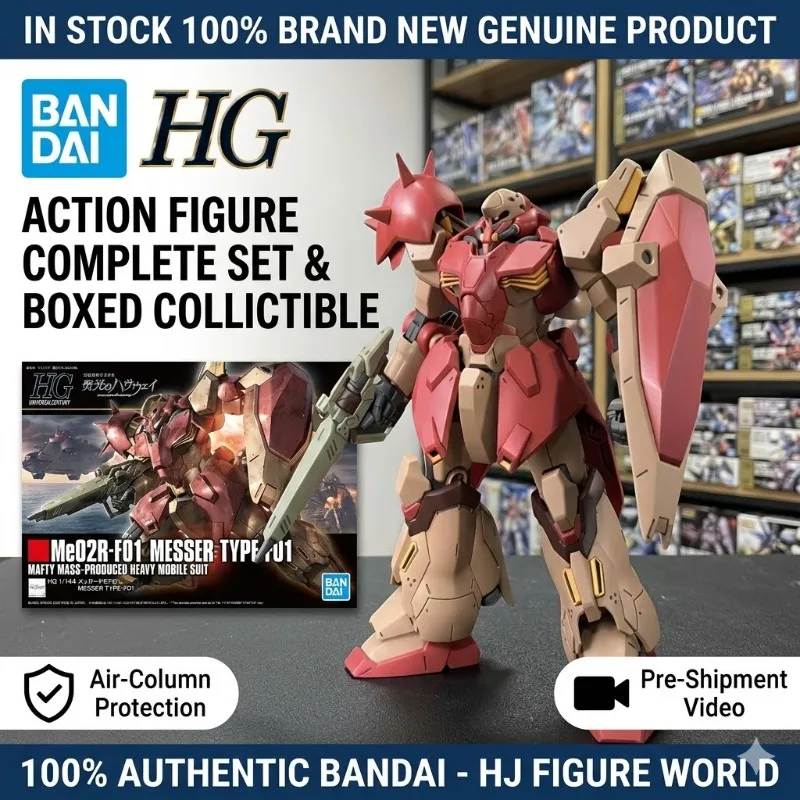 

[In Stock] Bandai HG 1/144 Messer Type-F01 Action Figure Mecha Assembled Robot Model Kit Premium Hobby Collectible Toy