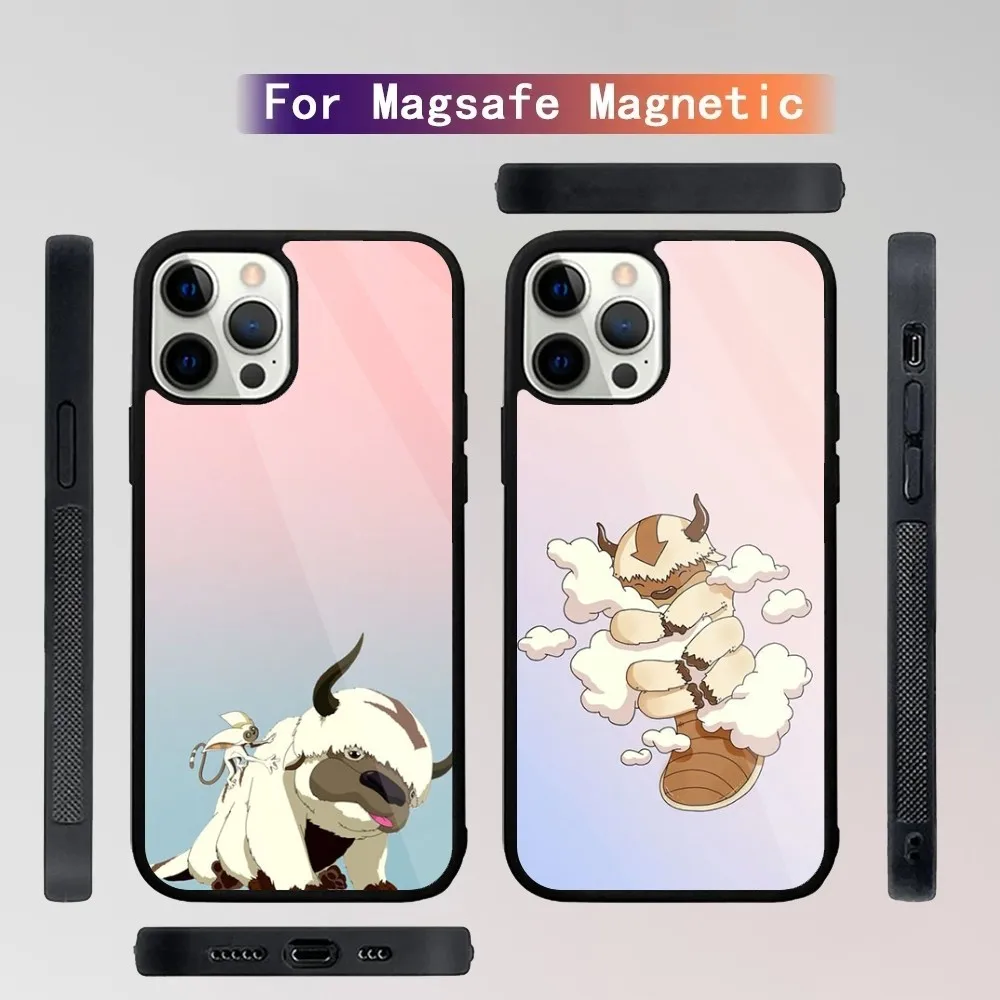 A-Atom The Last A-Airbender Appa Yip   Phone Case For iPhone 15,14,13,12,11,Plus,Pro,Max Mini Magsafe Magnetic Wireless Charging