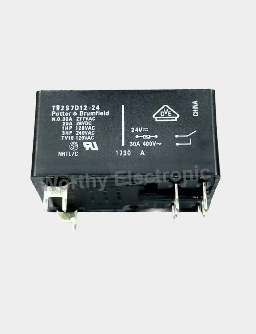 Free shipping  10pcs /lot   12V  30A  6PIN  T92S7D12-24